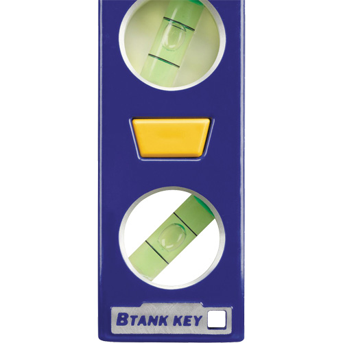 250 Series Heavy-Duty Torpedo Level, 9" L, Aluminum, 4 Vials, Magnetic Solutions industrielles ALPHA