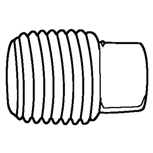 Bouchon de tuyau (t&ecirc;te carr&eacute;e), 1/8" dia., Laiton Solutions industrielles ALPHA