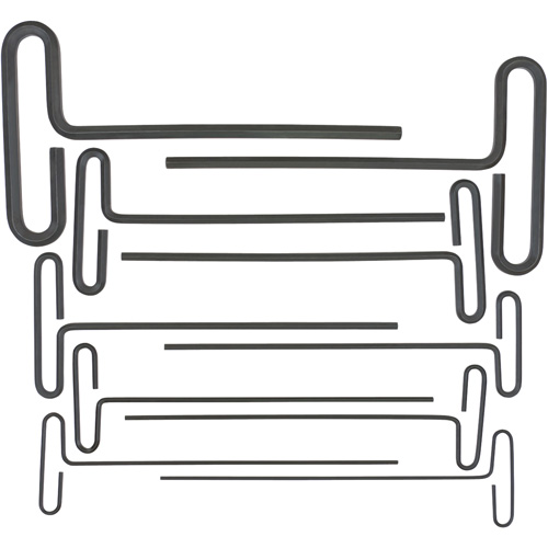 Loop T-Handle Hex Key Set, 10 Pcs., Imperial Solutions industrielles ALPHA