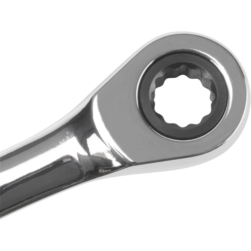 Cl&eacute; mixte &agrave; cliquet SAE, 12 pans, 1/4", Fini Chrome Solutions industrielles ALPHA