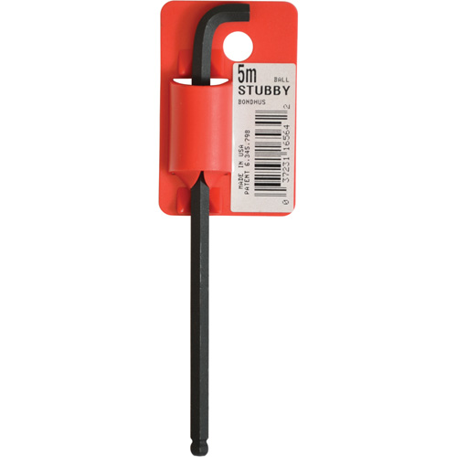 Long-Arm Hex Key Wrench, Ball End, 5 mm x 119 mm L, L Shape Solutions industrielles ALPHA