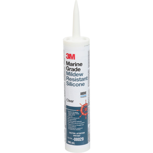Marine Grade Silicone Sealant, 296 ml, Cartridge, Clear Solutions industrielles ALPHA