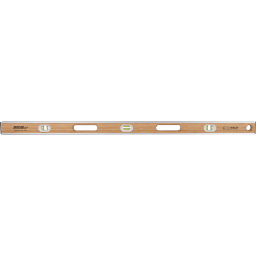 Eco-Tech&reg;  Bamboo Level, I-Beam, 48" L, Wood, 3, Non-Magnetic Solutions industrielles ALPHA