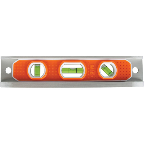 Torpedo Level, 9" L, Aluminum, 3 Vials, Magnetic Solutions industrielles ALPHA