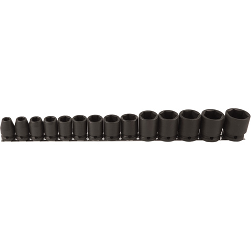Jeu de douilles, 14 Mcx, Chocs, Prise de 1/2" Solutions industrielles ALPHA