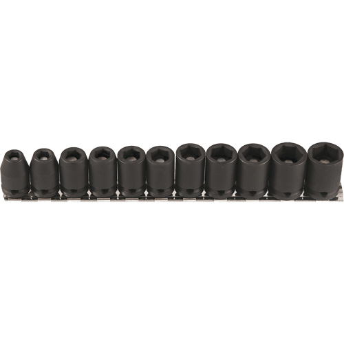 Jeu de douilles magn&eacute;tiques, 11 Mcx, Chocs, Prise de 3/8" Solutions industrielles ALPHA