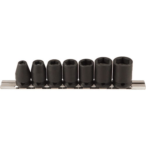 Jeu de douilles magn&eacute;tiques, 7 Mcx, Chocs, Prise de 3/8" Solutions industrielles ALPHA