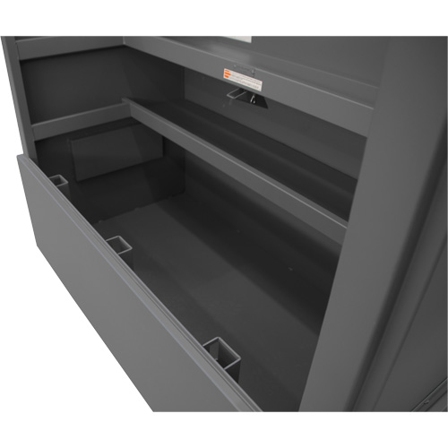 Boîte de rangement pour le chantier, style piano, 60-1/2" la x 34-3/4" p x 49-3/8" h, Gris Solutions industrielles ALPHA