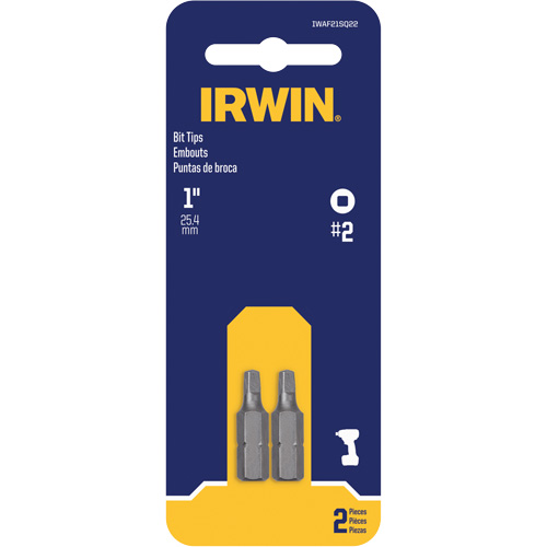 Insert Bits, Square, #2, 1/4" Drive Solutions industrielles ALPHA