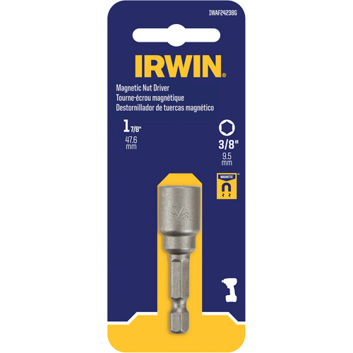 Nutsetter, 3/8" Tip, 1/4" Drive, 1-7/8" L, Magnetic Solutions industrielles ALPHA