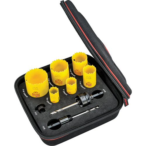 Deep Cut Hole Saw Kit, 9 Pieces Solutions industrielles ALPHA