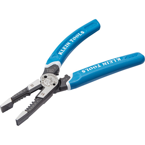 Outil polyvalent Klein-Kurve pour d&eacute;nuder, couper et sertir les fils, 8-1/4" lo, 8 - 20 AWG Solutions industrielles ALPHA