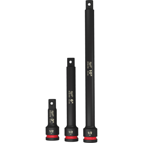 Shockwave Impact Duty Socket Extension Set, Impact, 1/2" Drive, 3"/6"/10" L Solutions industrielles ALPHA