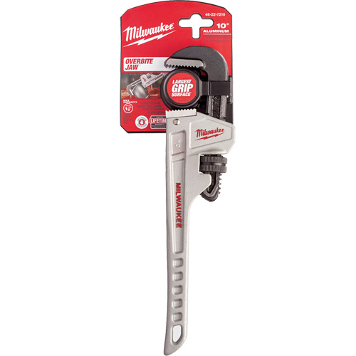 Cl&eacute; &agrave; tuyau, Cap des m&acirc;choires 1-1/2", Longueur 10", Prise Ergonomique Solutions industrielles ALPHA