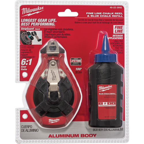 Trousse de cordeau &agrave; craie pour ligne fine Solutions industrielles ALPHA