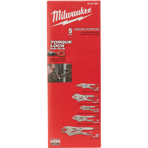 Torque Lock Locking Pliers Kit, 5 Pieces Solutions industrielles ALPHA