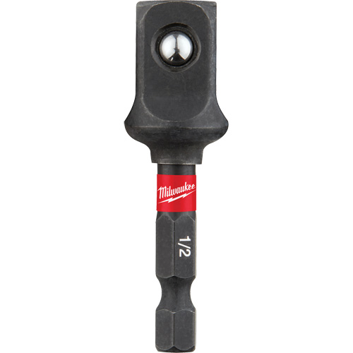 Adaptateur de douille &agrave; chocs Shockwave, 1/4" Prise, Dimension m&acirc;le 1/2", Sph&eacute;rique, 2" lo Solutions industrielles ALPHA
