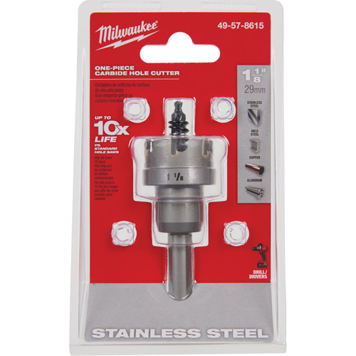 Scies-cloches au carbure monobloc, 1-1/8", Profondeur de la coupe de 3/16" Solutions industrielles ALPHA