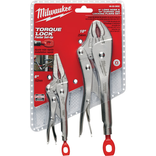 Torque Lock Locking Pliers Set, 2 Pieces Solutions industrielles ALPHA