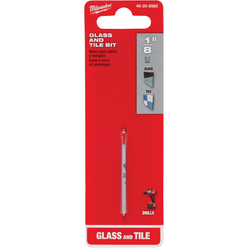 Foret pour verre et carreaux, 1/8", Carbure Solutions industrielles ALPHA