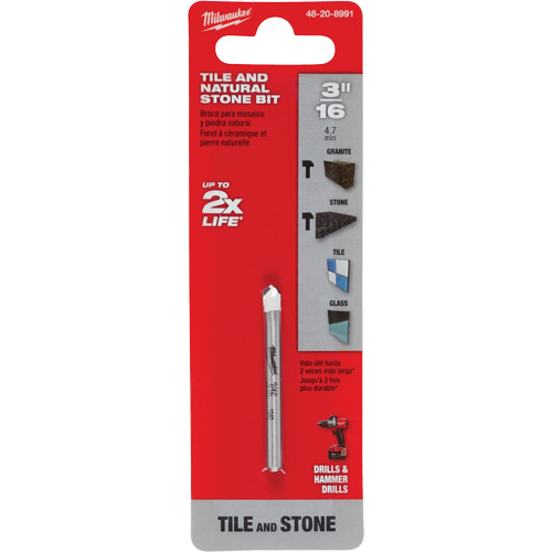 Foret pour la pierre naturelle, 3/16", Carbure Solutions industrielles ALPHA