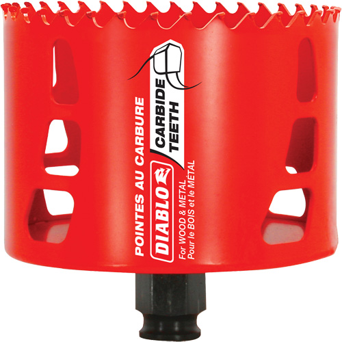 Wood & Metal Hole Saw, 3-5/8", 2-3/8" Depth of Cut, Carbide Solutions industrielles ALPHA