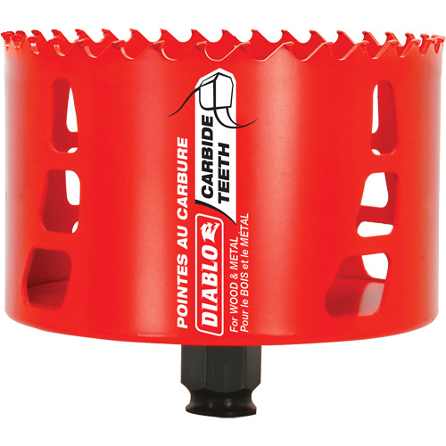 Scie cloche pour bois et m&eacute;tal, 4-1/8", Profondeur de la coupe 2-3/8", Carbure Solutions industrielles ALPHA