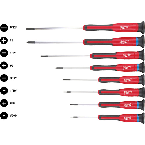 Jeu de tournevis de pr&eacute;cision, 8 mcx Solutions industrielles ALPHA