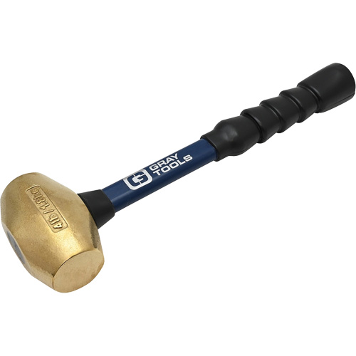 Brass Hammer, 4 lbs. Head Weight, 14" L Solutions industrielles ALPHA