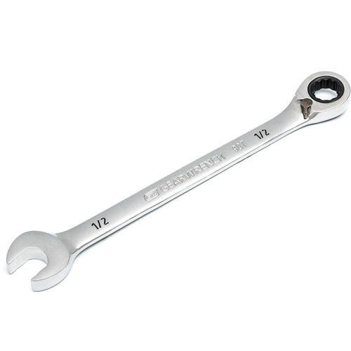90-Tooth Reversible Ratcheting Wrench, 12 Point, 1/2", Chrome/Polished Finish Solutions industrielles ALPHA