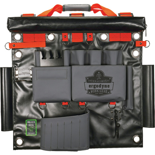 Sac &agrave; outils de camion nacelle avec points dancrage &agrave; outil, Nylon, 8 pochettes, Gris Solutions industrielles ALPHA