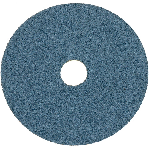 Disque de ponçage en fibre de r&eacute;sine, 7" dia., Grain Z24, Alumine de zirconium Solutions industrielles ALPHA
