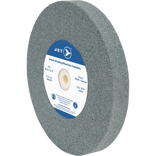 GC810C Bench Grinding Wheel, 8" x 1", 1" Arbor, Silicon Carbide Solutions industrielles ALPHA