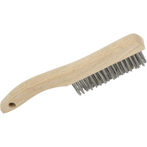4SHSS Brosse &agrave; r&eacute;curer manuelle, Acier inoxydable, 4 x 16 rangs de fils, Longueur 10" Solutions industrielles ALPHA