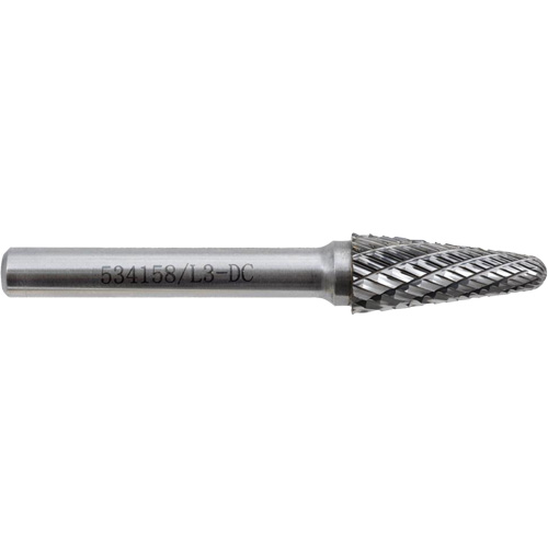 L3-DC JET-KUT Taper Shape Bur 9 (Radius End), 3/8" Dia. Solutions industrielles ALPHA