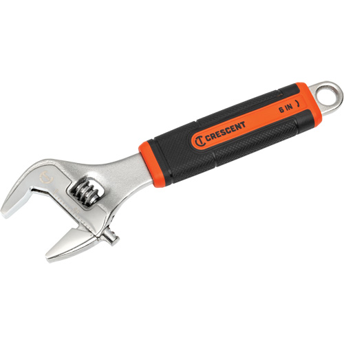 Adjustable Wrench, 6" L, 26 mm/1-4/5" Max Width, Chrome/Polished Solutions industrielles ALPHA