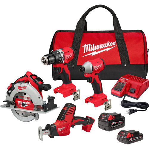 4-Tool Combo Kit, Lithium-Ion, 18 V Solutions industrielles ALPHA