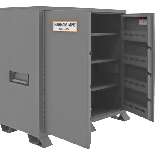 Jobsite Storage Cabinet, Steel, 59 Cubic Feet, Grey Solutions industrielles ALPHA