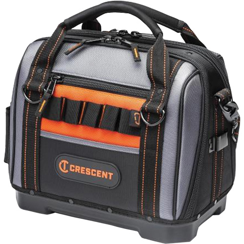 14" Tradesman Closed Top Tool Bag, Polyester, 32 Pockets, Black/Grey Solutions industrielles ALPHA