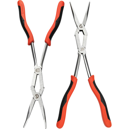 X2 Straight and Bent Long Nose Dual Material Plier Set, 2 Pieces Solutions industrielles ALPHA