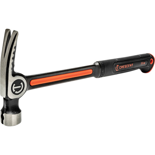 Marteau de charpente en acier avec face meul&eacute;e, 22 oz, Prise en Acier plein, 16" lo Solutions industrielles ALPHA