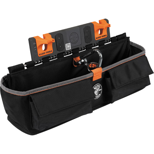 Bucket Work CentreS-Hook Large Pouch Module, Nylon, 3 Pockets, Black/Orange Solutions industrielles ALPHA