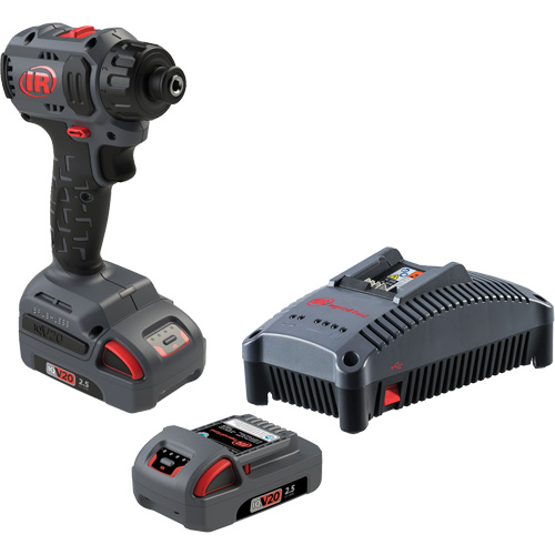 Ensemble de tournevis compact sans fil, 1/4", 37 lb-pi Couple max., 20 V, Lithium-ion Solutions industrielles ALPHA