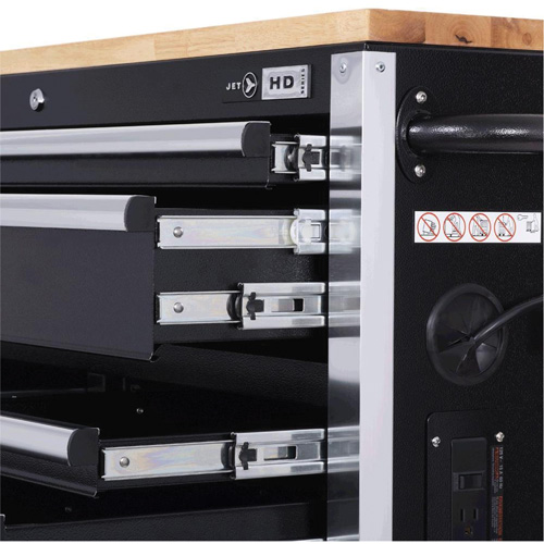 HDRC5212 HD Series Roller Cabinet, 12 Drawers, 51-1/4" W x 21" D x 40-3/10" H, Black Solutions industrielles ALPHA