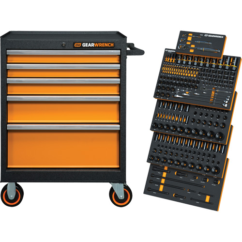 Mechanics Tool Set in Modular Foam Trays with Storage Unit, 247 Pieces Solutions industrielles ALPHA