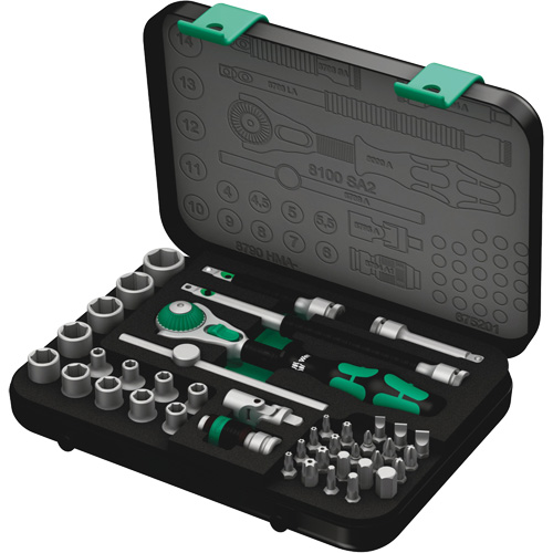 Jeu de cliquets rapides Zyklop 8100 SA 2, 42 Mcx, Prise de 3/8" Solutions industrielles ALPHA