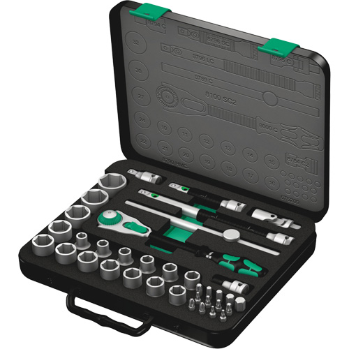 8100 SC 2 Zyklop Speed Ratchet Set, 37 Pcs, 3/8" Drive Size Solutions industrielles ALPHA
