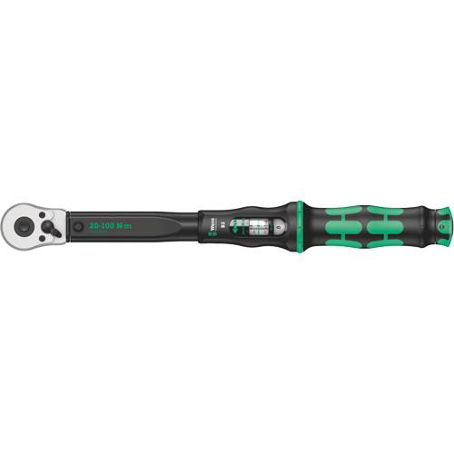 Cl&eacute; dynamom&eacute;trique Click-Torque B2 avec cliquet r&eacute;versible, &agrave; cliquer, Entraînement 3/8" carr&eacute;, 20 - 100 Nm Solutions industrielles ALPHA
