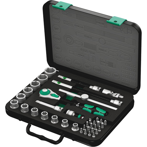 8100 SB 4 Zyklop Speed Ratchet Set, 38 Pcs, 3/8" Drive Size Solutions industrielles ALPHA