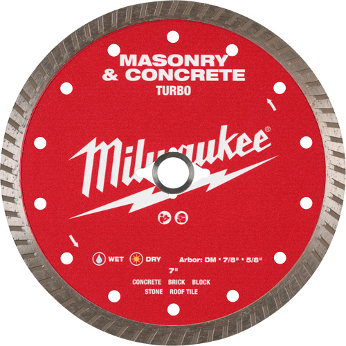 Lame turbo en diamant dentel&eacute;e pour maçonnerie et b&eacute;ton Solutions industrielles ALPHA